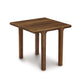 A Copeland Furniture Sierra Square End Table, made from North American hardwood, with contemporary lines and four legs, isolated on a white background.