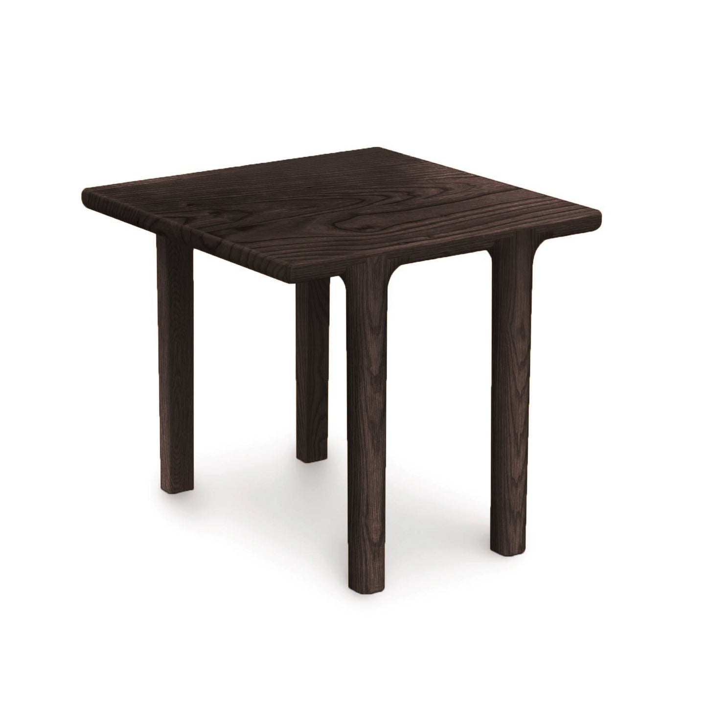Sierra Square End Table by Copeland Furniture, crafted from North American hardwood with clean modern lines and four straight legs, shown in a focus on the table itself.