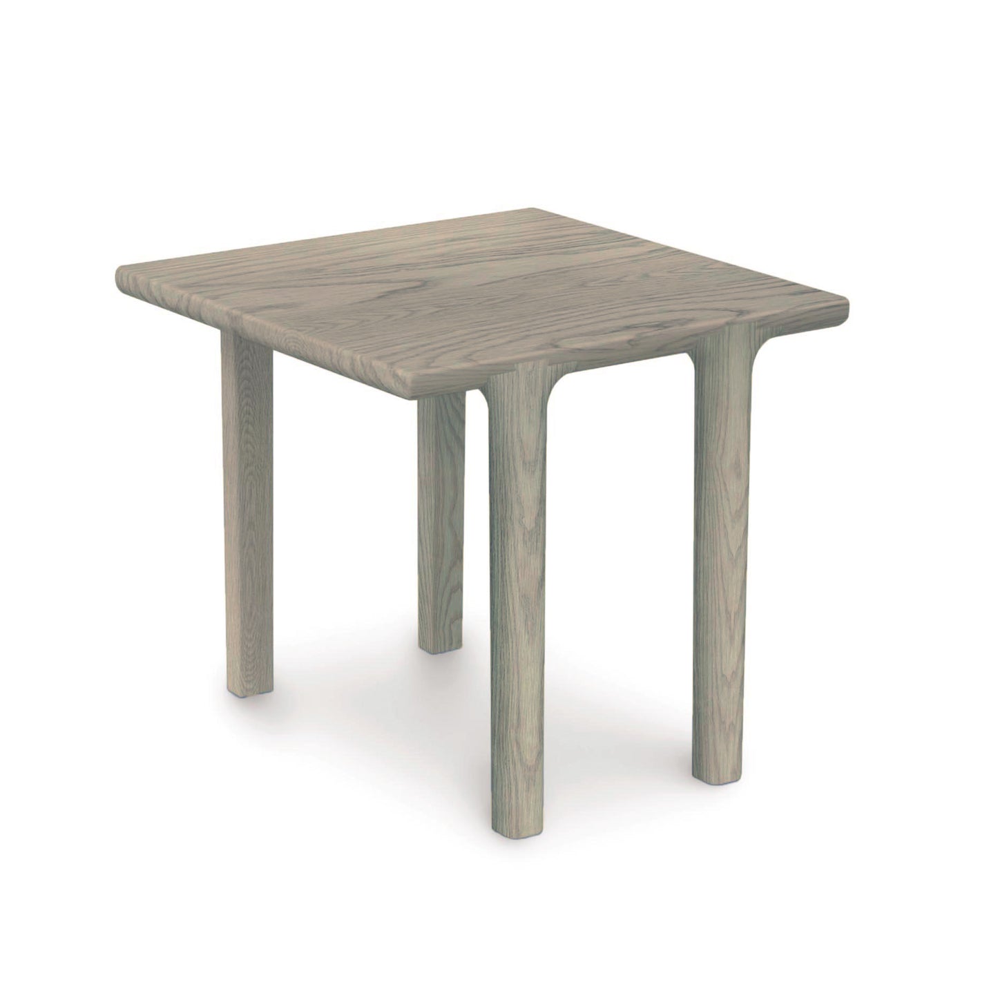 A simple Copeland Furniture Sierra Square End Table of solid North American hardwood with four legs on a plain background.