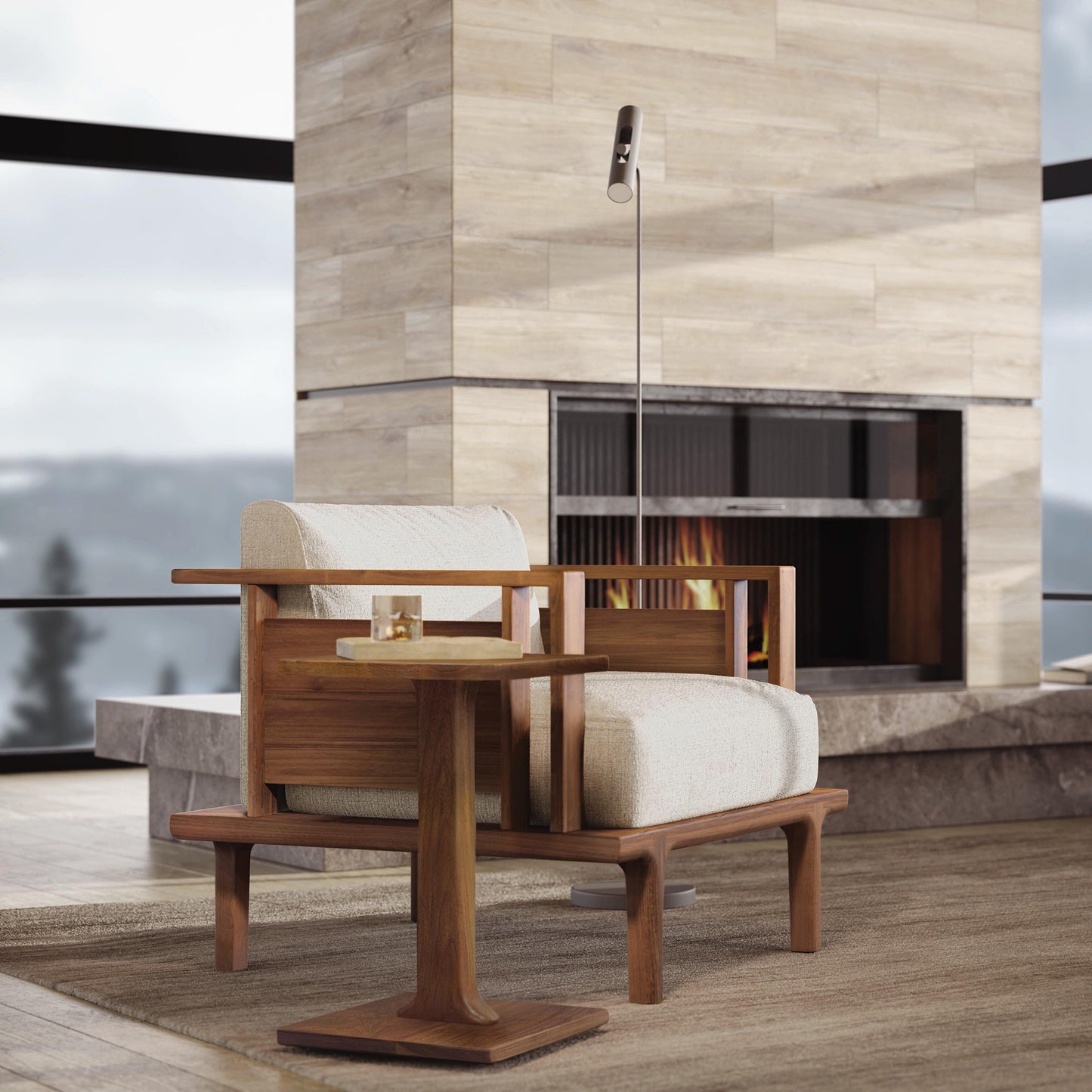Sierra Upholstered Chair by Copeland Furniture, showcasing elegant craftsmanship and comfort.
