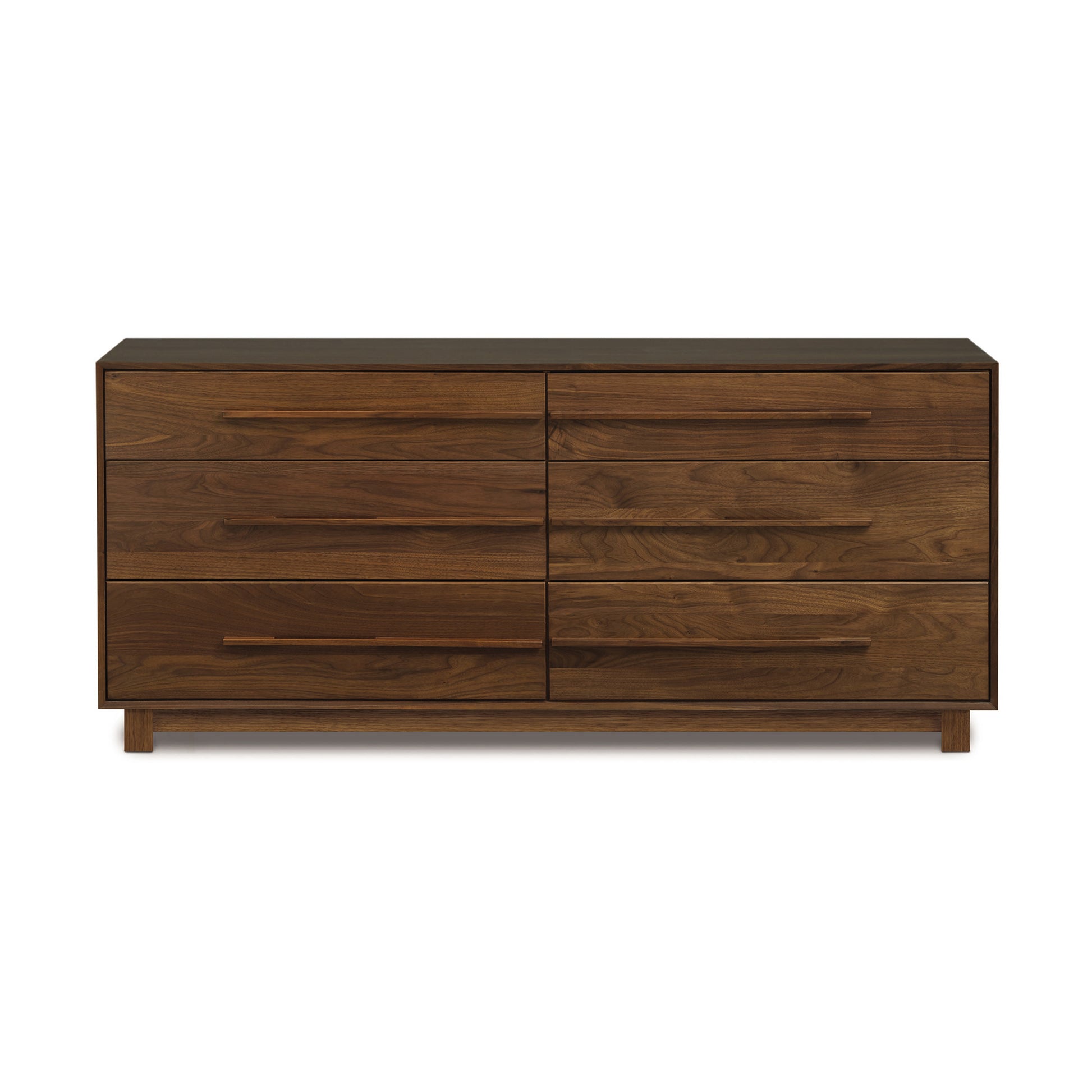 Sloane 6-Drawer Dresser by Copeland Furniture in dark brown sustainably harvested wood.