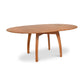 A Vermont Modern 54" Pedestal Extension Table - Floor Model with solid wood construction.