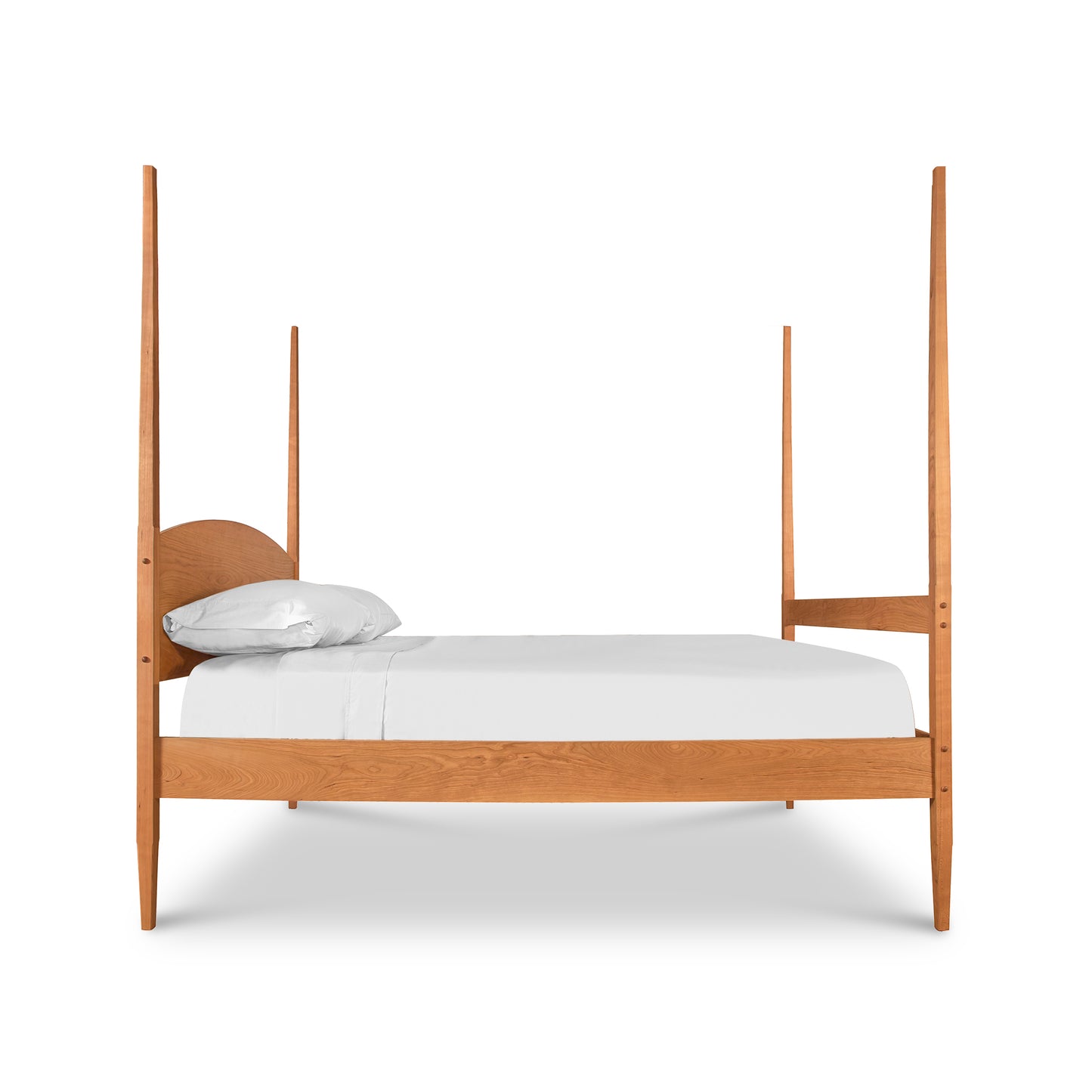 Vermont Shaker Four Poster Bed by Maple Corner Woodworks featuring exquisite solid wood craftsmanship.