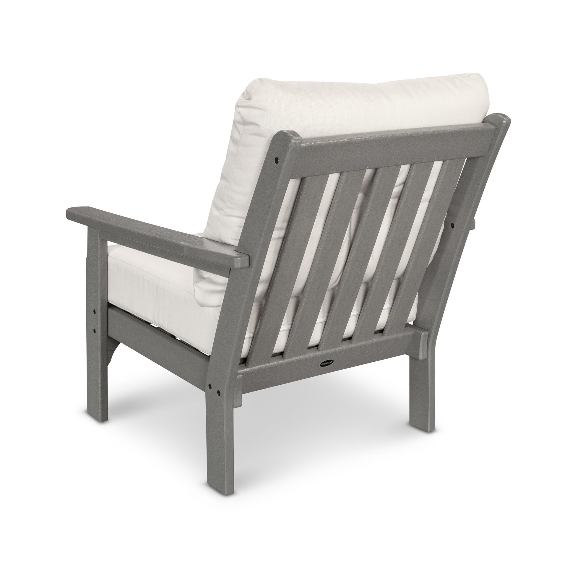 POLYWOOD Vineyard Deep Seating Chair with eco-friendly design and all-weather cushions.