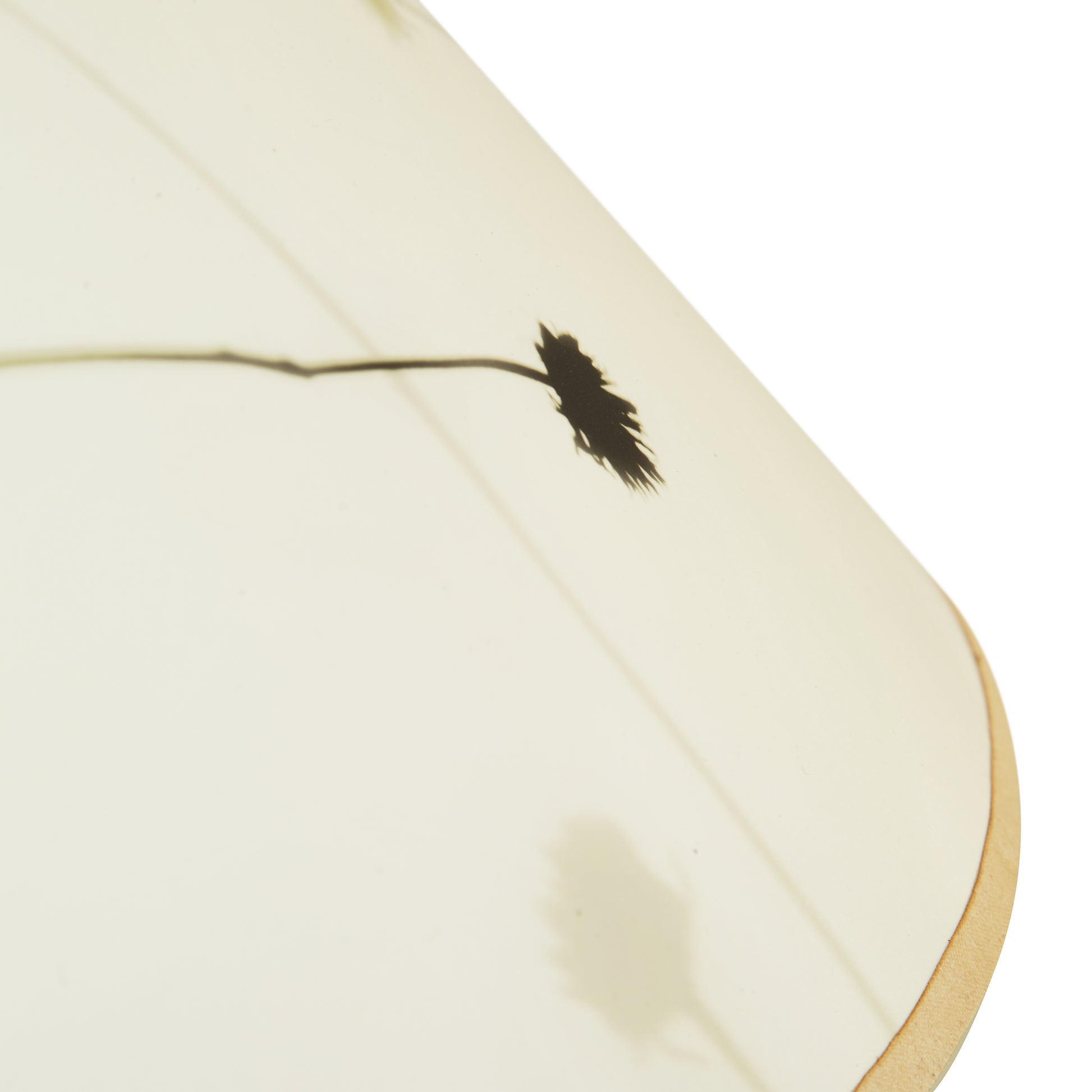 Rock River Studio Winter Hill Table Lamp with elegant wood base and light floral shade, showcasing its modern handcrafted design.