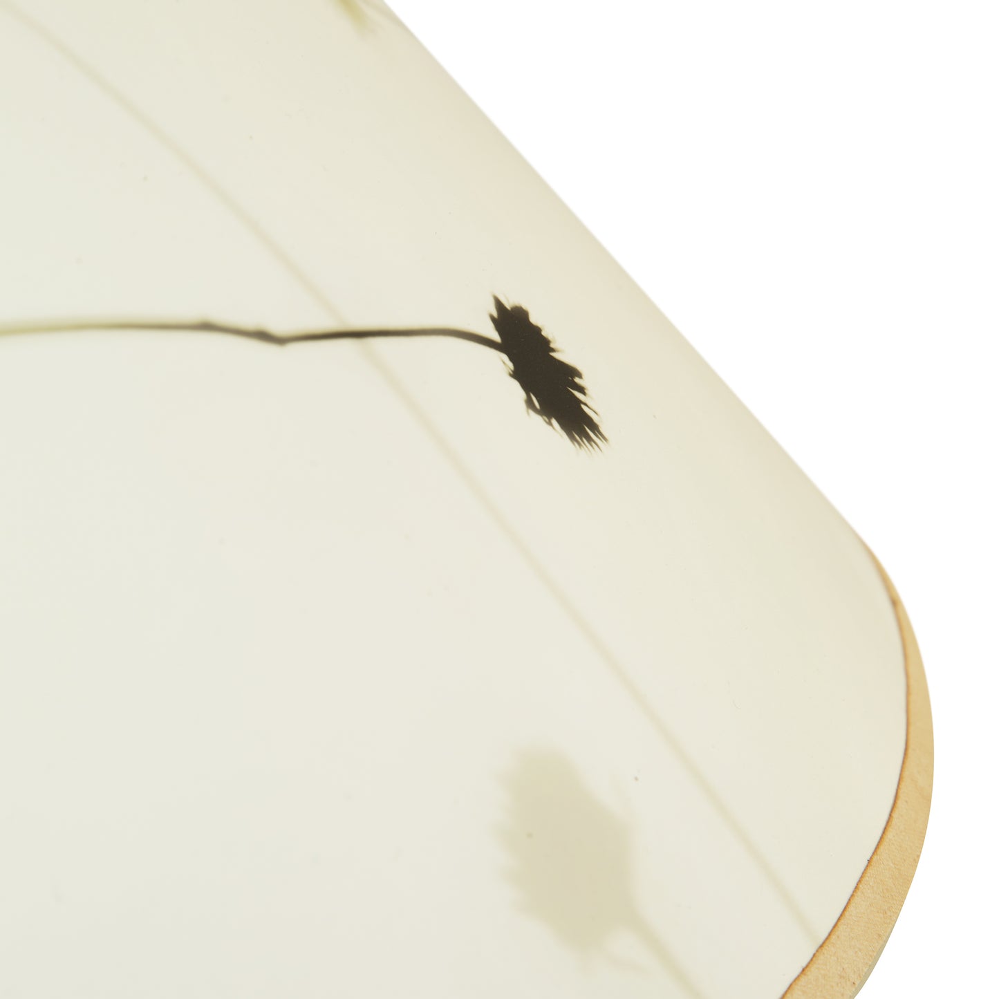 Winter Hill Table Lamp by Rock River Studio, featuring a cherry base, maple accents, and a floral-patterned lampshade.