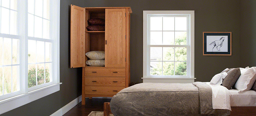 Solid Wood Armoires & Wardrobes on Sale