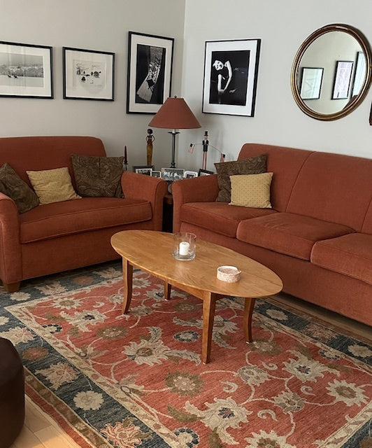 Classic Shaker Flare Leg Oval Top Coffee Table