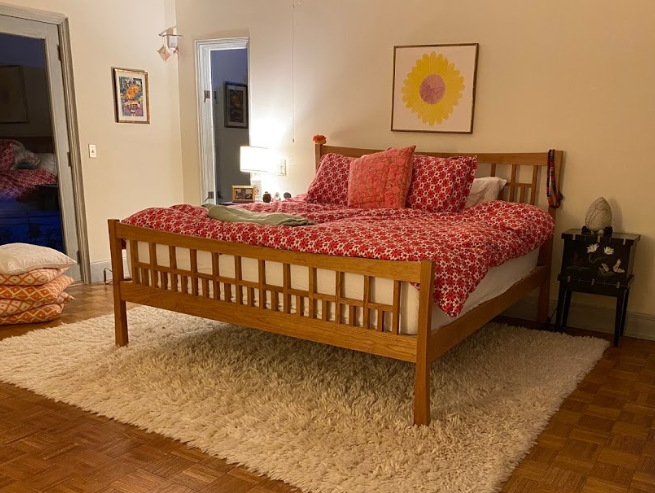 Contemporary Craftsman High Footboard Bed