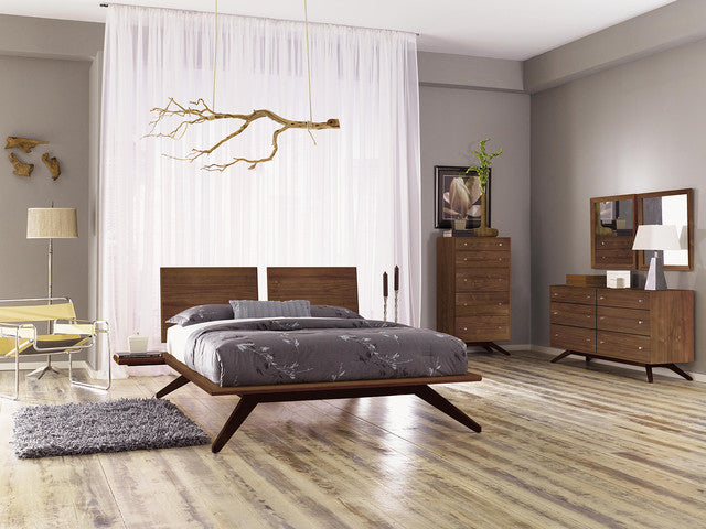 Copeland Astrid Walnut Wood Bed Frame