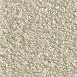 A close-up view of a textured, light beige carpet. The carpet has a dense, looped pile creating a slightly uneven and soft surface. The color is consistent throughout the image, with subtle variations due to the texture and lighting.