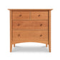 An American Shaker 4-Drawer Chest from Maple Corner Woodworks on a white background.