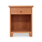 Lyndon Furniture American Country 1-Drawer Enclosed Shelf Nightstand featuring classic design and craftsmanship, handcrafted in Vermont.