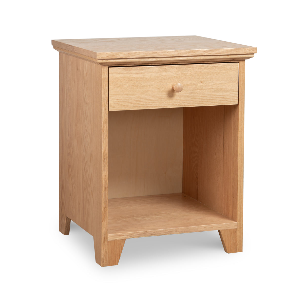 Lyndon Furniture American Country 1-Drawer Nightstand in light wood, made in the USA with classic design and fine craftsmanship.