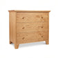 Lyndon Furniture American Country 3-Drawer Chest with round wooden knobs and solid wood construction, expertly crafted in Vermont.
