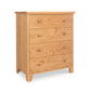Lyndon Furniture American Country 4-Drawer Chest made from solid wood with round knobs, highlighting craftsmanship and quality materials.