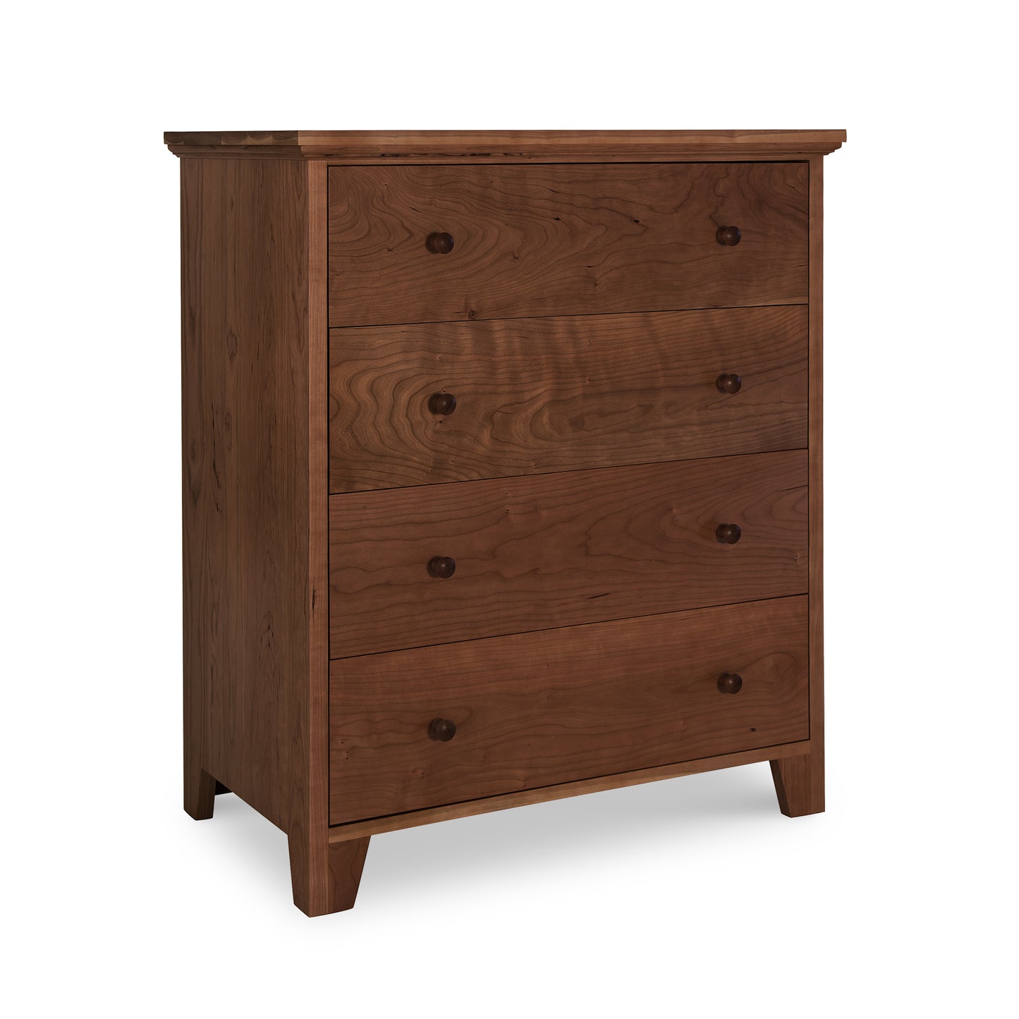 A Lyndon Furniture American Country 4-Drawer Chest on a white background.