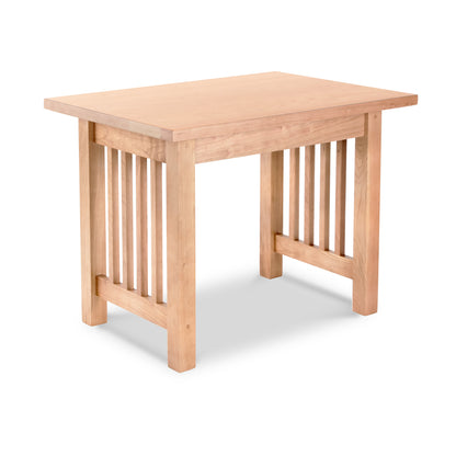 Lyndon Furniture American Mission End Table with slatted sides, crafted from solid wood, showcasing expert woodworking and classic mission style design.