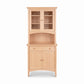 American Shaker Small 38″ China Cabinet with glass doors and solid hardwood, crafted in Vermont by Maple Corner Woodworks.