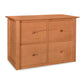 American Shaker 4-Drawer File Credenza from Maple Corner Woodworks featuring four drawers with round knobs, crafted from premium hardwood to embody timeless Shaker design elegance.