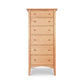 A Maple Corner Woodworks American Shaker Lingerie Chest on a white background.