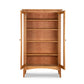 American Shaker Bookcase by Maple Corner Woodworks with glass double doors and four hardwood shelves, showcasing timeless American craftsmanship.