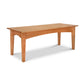 American Shaker Coffee Table by Maple Corner Woodworks, crafted from solid hardwoods with four sturdy legs and a smooth surface.
