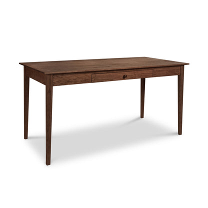 American Shaker Writing Desk with a sleek surface, central drawer, and four tapered legs made from sustainably sourced hardwood.