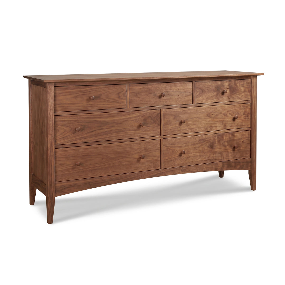 American Shaker 7-Drawer Dresser by Maple Corner Woodworks, showcasing solid wood, classic Vermont craftsmanship, and timeless Shaker design.