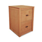 Andover Modern File Cabinet for legal size documents, branded by Maple Corner Woodworks, isolated on a white background.