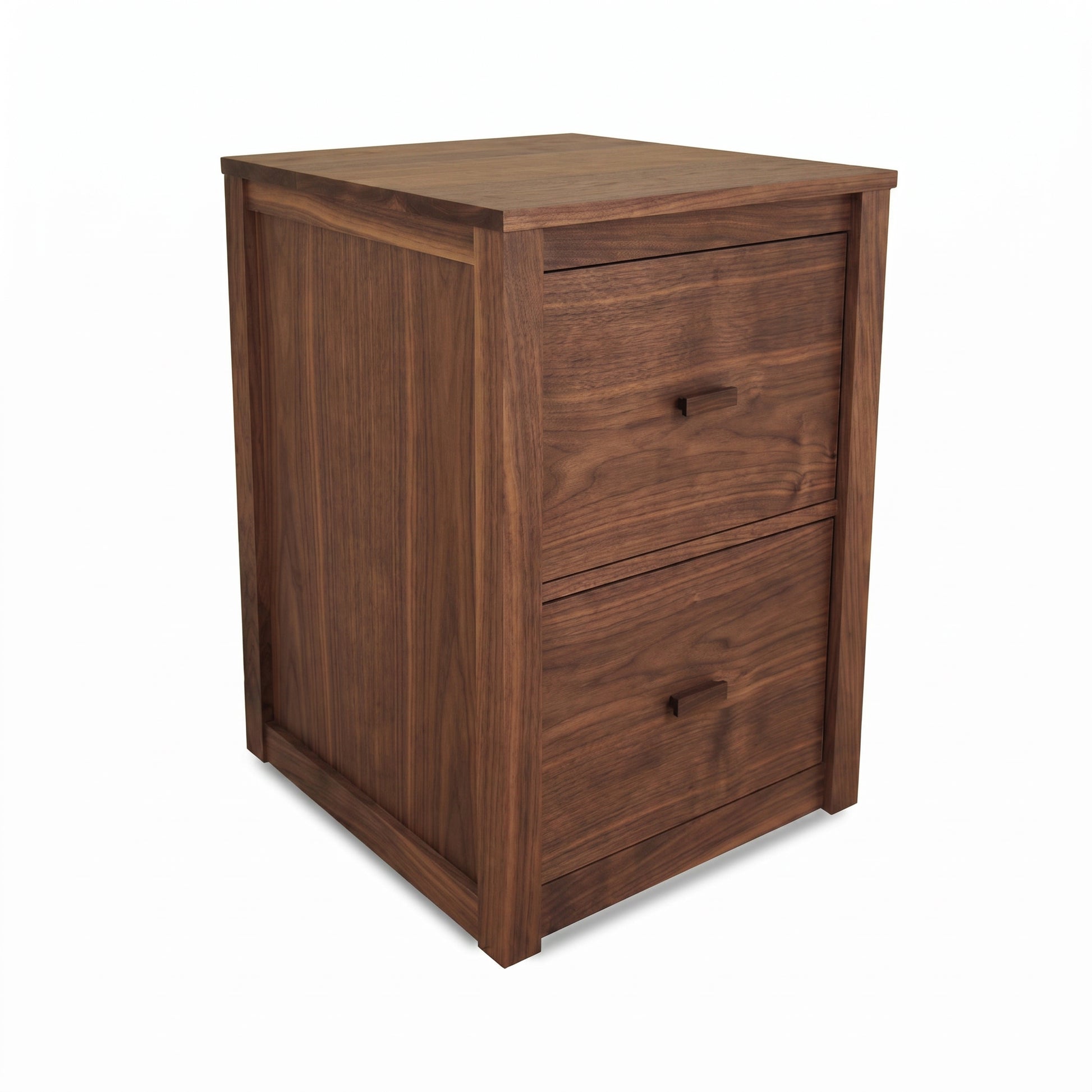 Andover Modern File Cabinet by Maple Corner Woodworks, handcrafted in solid wood with two drawers and a sleek finish, American made quality furniture.