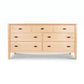 Andover Modern 7-Drawer Dresser by Maple Corner Woodworks, solid wood with dark handles, handcrafted in Vermont for enduring style and quality.
