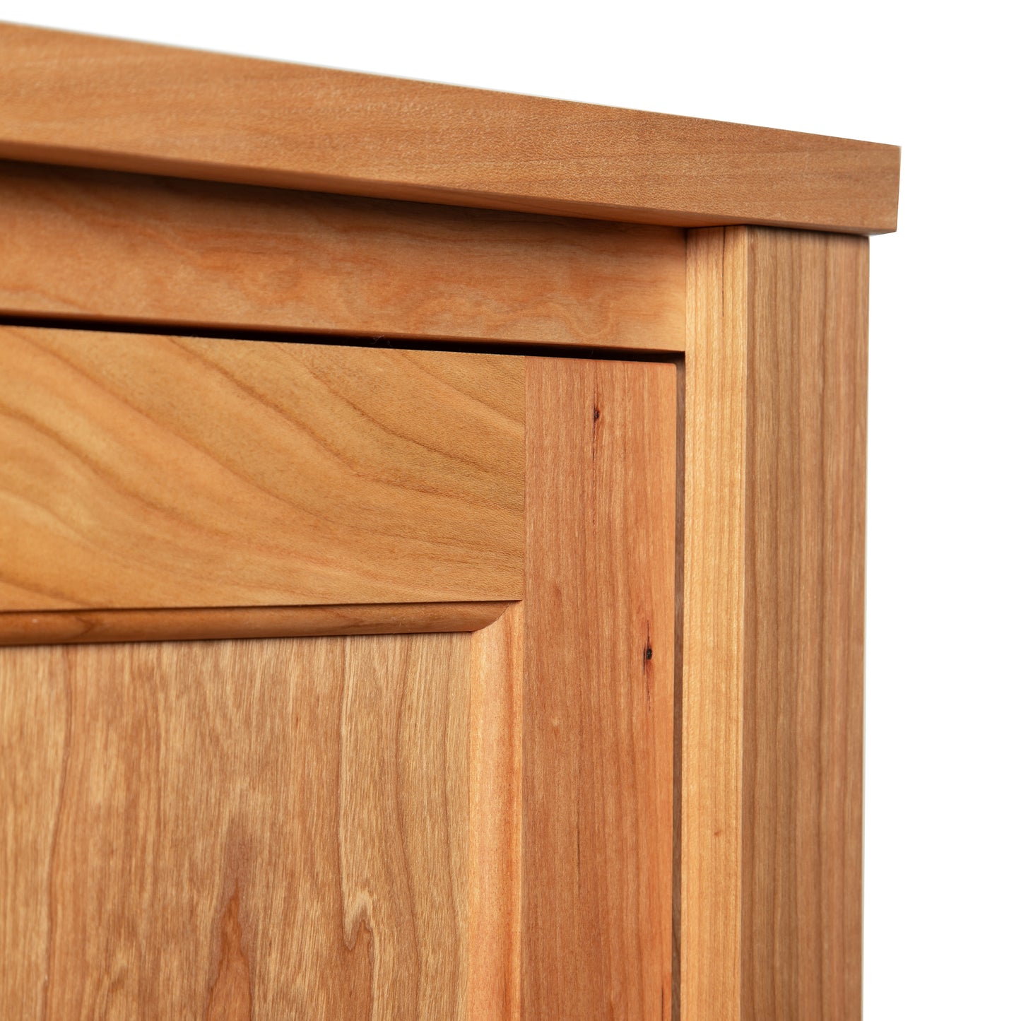 Andover Modern Sweater Chest by Maple Corner Woodworks, showcasing fine wood grain and expert Vermont craftsmanship in American-made furniture.