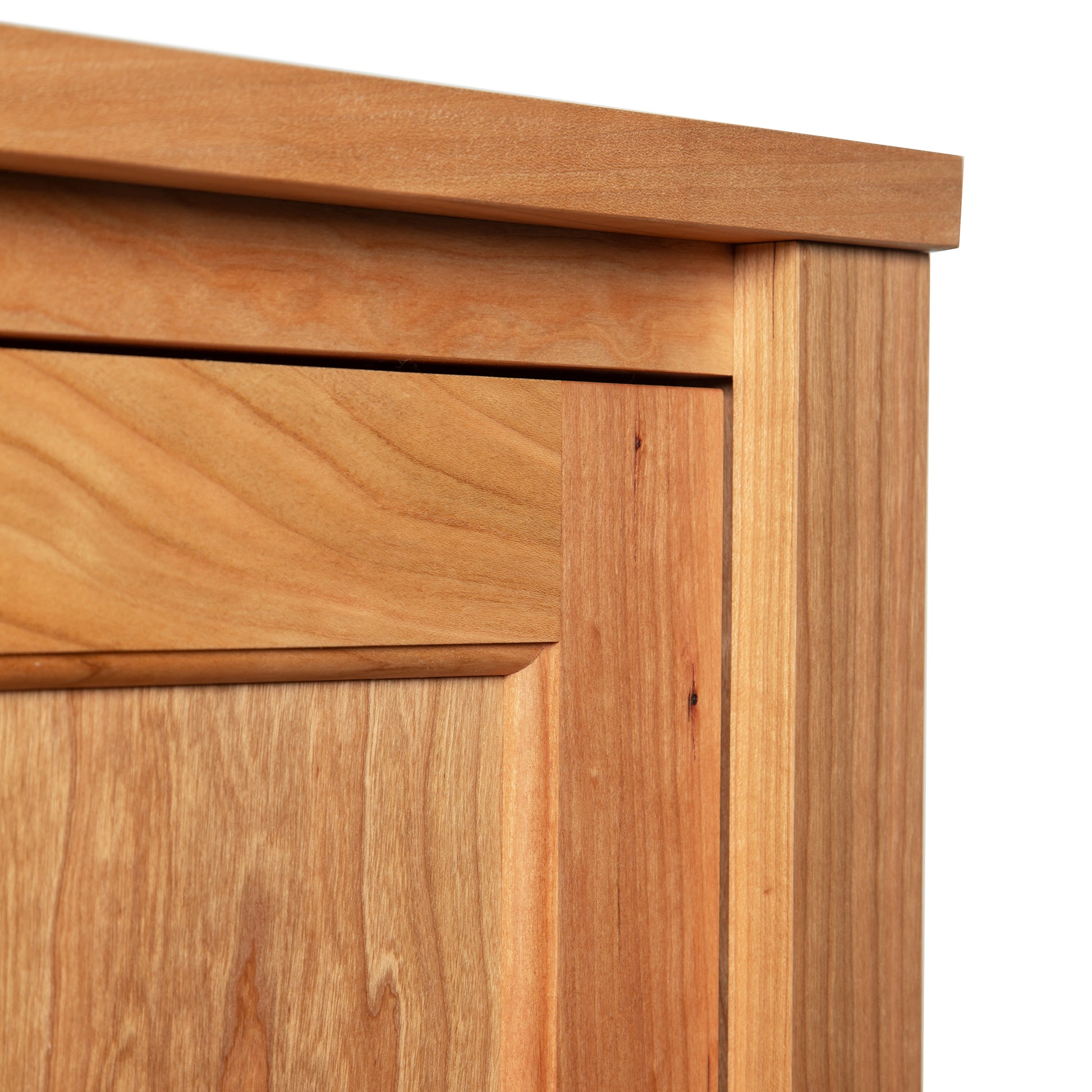 Andover Modern Sweater Chest by Maple Corner Woodworks, showcasing fine wood grain and expert Vermont craftsmanship in American-made furniture.
