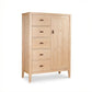 Andover Modern Sweater Chest by Maple Corner Woodworks with five drawers, tall cabinet, and premium Vermont hardwood craftsmanship.