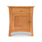 A Lyndon Furniture Andrews 1-Drawer Nightstand with Door, a luxury nightstand, handcrafted with a drawer and a door.