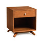 The Astrid 1-Drawer Enclosed Shelf Nightstand is a contemporary piece of handcrafted furniture from Copeland Furniture.