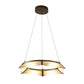 The Hubbardton Forge Bento Pendant is a stunning circular pendant light that elegantly hangs from the ceiling.