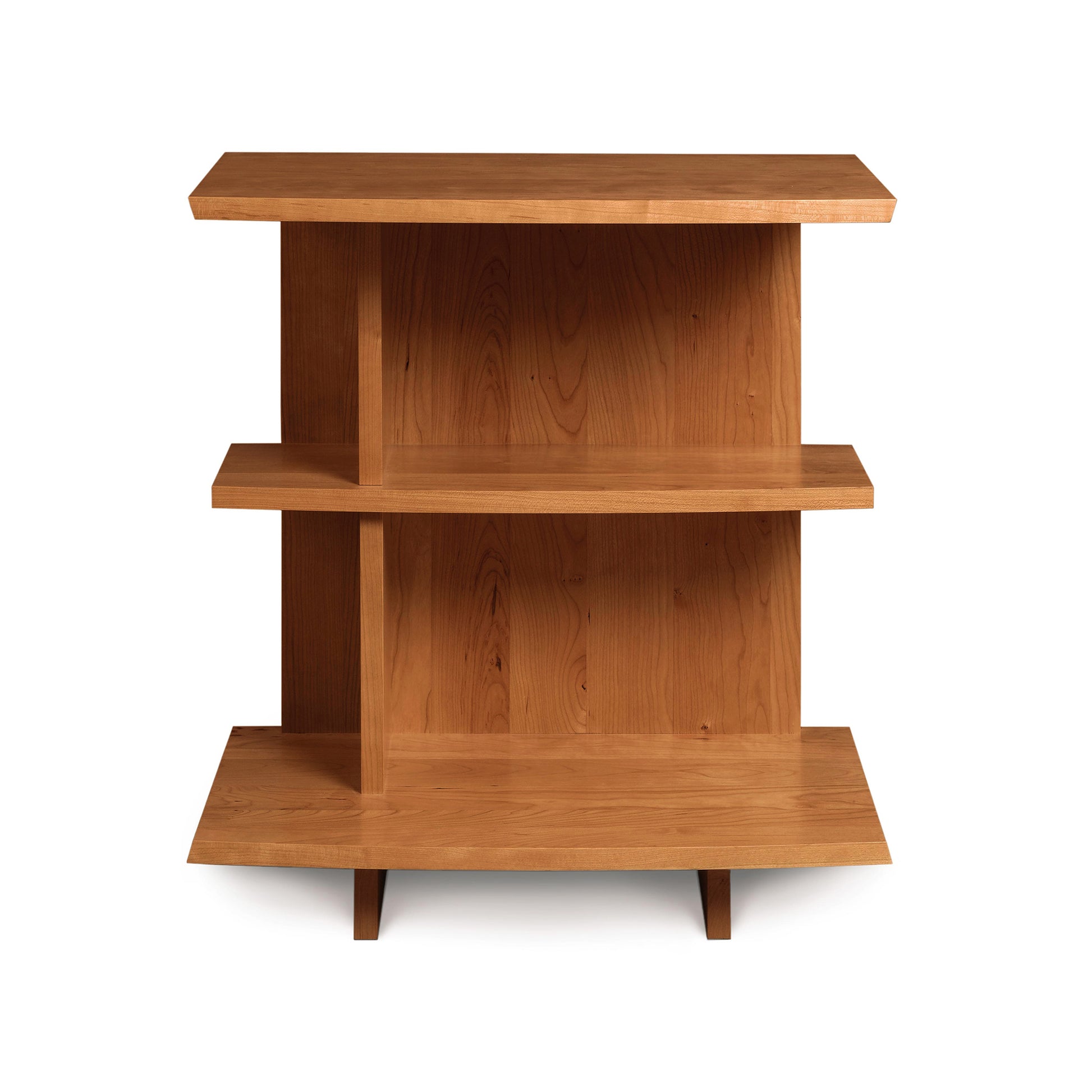 A Copeland Furniture Berkeley Open Shelf Nightstand - Left with two shelves on it.