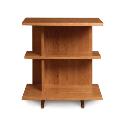 Berkeley Open Shelf Nightstand by Copeland Furniture in natural finish, modern design, left-sided.