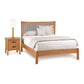 Berkeley Cherry Platform Bed by Copeland featuring sleek lines and a rich cherry finish.