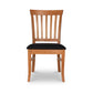 Lyndon Furniture Bistro Side Chair with black upholstery, discontinued and on clearance. High quality, American made craftsmanship.