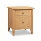 Bow Front 1-Drawer Nightstand with Door by Lyndon Furniture, handcrafted in Vermont from sustainably harvested wood, showcases fine American craftsmanship.