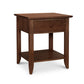 A Bow Front 1-Drawer Open Shelf Nightstand from Lyndon Furniture.