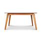 Brighton Solid-Top Table by Lyndon Furniture, a wooden table with two legs on a white background.