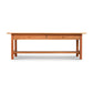 A Vermont Furniture Designs Burlington Shaker 2-Drawer Coffee Table, set against a white background.