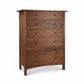 Burlington Shaker 6-Drawer Chest by Vermont Furniture Designs with round knobs, classic white finish, and handcrafted American hardwood construction.