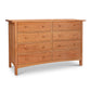 An image of a Burlington Shaker 8-Drawer Dresser #1 by Vermont Furniture Designs.