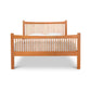 Burlington Shaker High Footboard Bed by Vermont Furniture Designs with vertical slats, highlighting handcrafted, American-made Vermont craftsmanship.