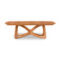 Butterfly Extension Dining Table by Copeland Furniture in sustainably sourced hardwood with sculptural base and rounded edges, handcrafted in America.